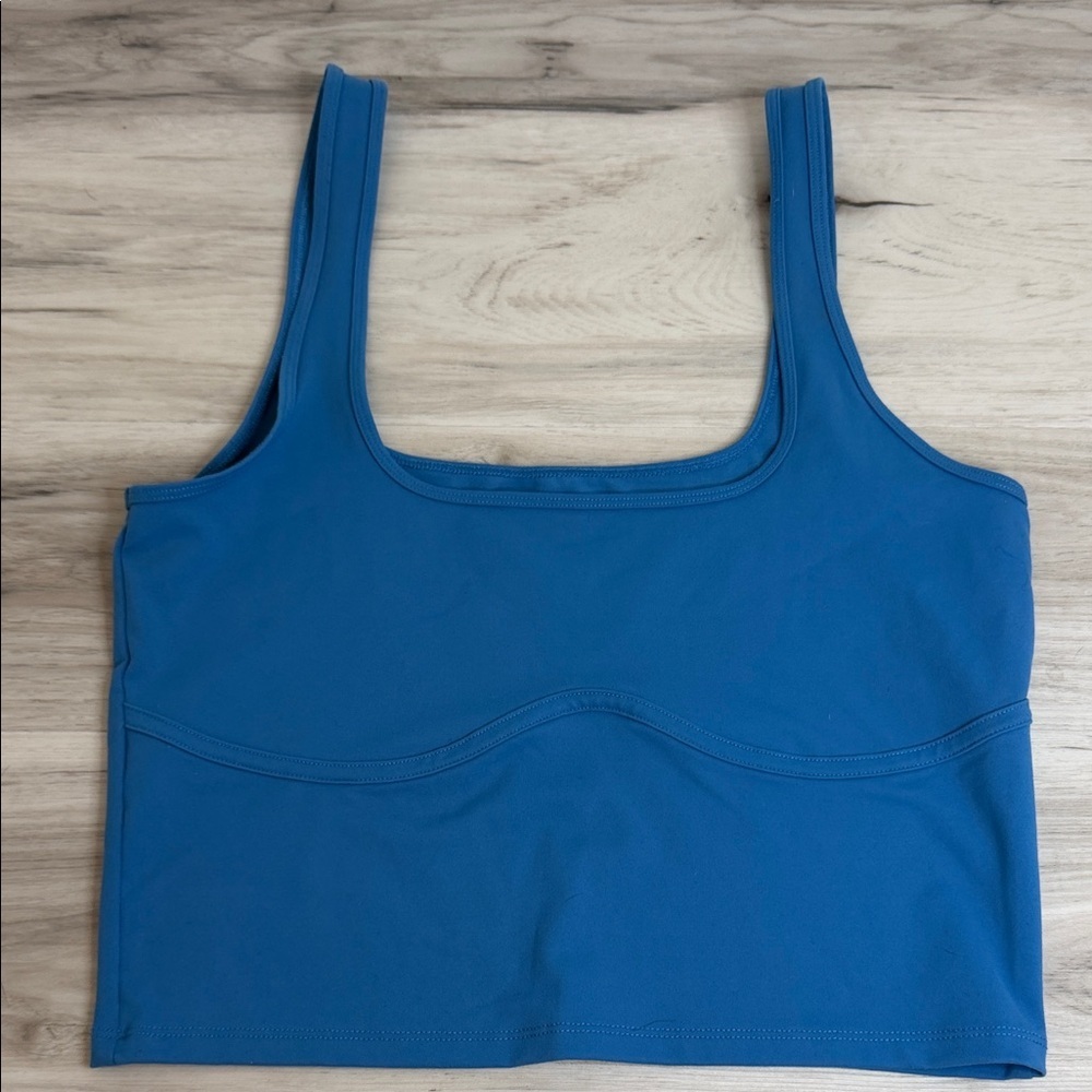Abercrombie & Fitch Blue Women's Crop Tank Top Sz Large